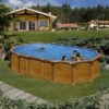 GRE Piscine Acier Gré Aspect Bois Amazonia Ovale -Intex Piscines Soldes piscine acier gre aspect bois amazonia ovale