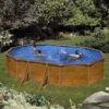 GRE Piscine Acier Gré Aspect Bois Sicilia Ovale -Intex Piscines Soldes piscine acier gre aspect bois sicilia ovale