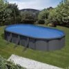 Piscine Acier Gre Aspect Gris Anthracite Juni Ovale -Intex Piscines Soldes piscine acier gre aspect gris anthracite juni ovale