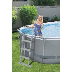 Piscine Bestway Ovale Power Steel 4,27 X 2,50 H1,00m -Intex Piscines Soldes piscine bestway ovale power steel 427 x 250 h100m 3