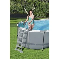 Piscine Bestway Ovale Power Steel 5,49 X 2,74 H1,22m 11 Piscine Bestway Ovale Power Steel 5,49 X 2,74 H1,22m -Intex Piscines Soldes piscine bestway ovale power steel 549 x 274 h122m 4