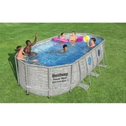Piscine Bestway Ovale Power Steel Swim Vista Décor Pierre 5,49 X 2,74 H1,22m 14 Piscine Bestway Ovale Power Steel Swim Vista Décor Pierre 5,49 X 2,74 H1,22m -Intex Piscines Soldes piscine bestway ovale power steel swim vista decor pierre 549 x 274 h122m 2