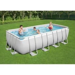 Piscine Bestway Rectangulaire Power Steel 4,88 X 2,44 H1,22m -Intex Piscines Soldes piscine bestway rectangulaire power steel 488 x 244 h122m 2