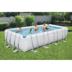 Piscine Bestway Rectangulaire Power Steel 5,49 X 2,74 H1,22m -Intex Piscines Soldes piscine bestway rectangulaire power steel 549 x 274 h122m 2