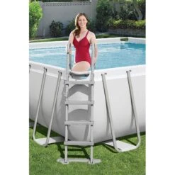 Piscine Bestway Rectangulaire Power Steel 5,49 X 2,74 H1,22m -Intex Piscines Soldes piscine bestway rectangulaire power steel 549 x 274 h122m 4
