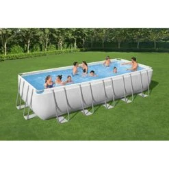 Piscine Bestway Rectangulaire Power Steel 6,40 X 2,74 H1,32m -Intex Piscines Soldes piscine bestway rectangulaire power steel 640 x 274 h132m 2