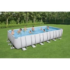 Piscine Bestway Rectangulaire Power Steel 7,32 X 3,66 H1,32m -Intex Piscines Soldes piscine bestway rectangulaire power steel 732 x 366 h132m 2