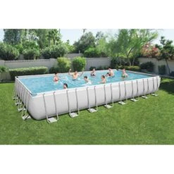 Piscine Bestway Rectangulaire Power Steel 9,56 X 4,88 H1,32m -Intex Piscines Soldes piscine bestway rectangulaire power steel 956 x 488 h132m 2