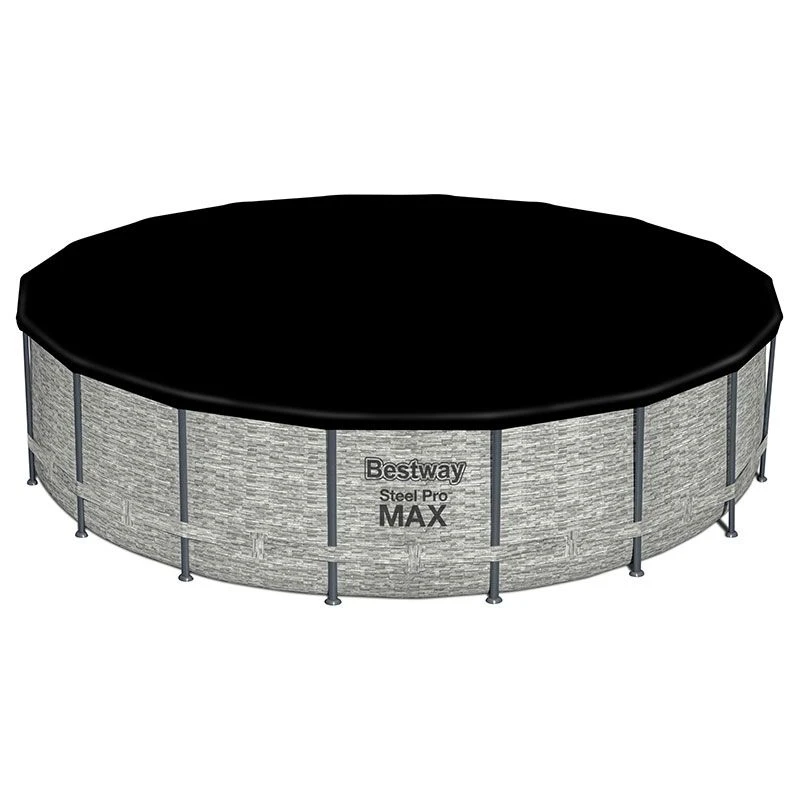 Piscine Bestway Ronde Steel Pro Max Decor Pierre 5,49 X H1,22m 4 Piscine Bestway Ronde Steel Pro Max Decor Pierre 5,49 X H1,22m – Image 2