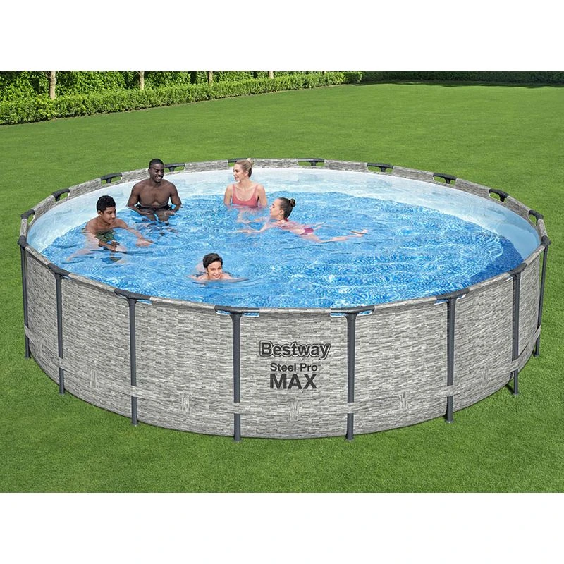 Piscine Bestway Ronde Steel Pro Max Decor Pierre 5,49 X H1,22m 5 Piscine Bestway Ronde Steel Pro Max Decor Pierre 5,49 X H1,22m – Image 3