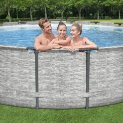 Piscine Bestway Ronde Steel Pro Max Decor Pierre 5,49 X H1,22m 17 Piscine Bestway Ronde Steel Pro Max Decor Pierre 5,49 X H1,22m -Intex Piscines Soldes piscine bestway ronde steel pro max decor pierre 549 x h122m 7