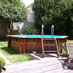 Ubbink Piscine Bois Azura 4,10 X H1,20m -Intex Piscines Soldes piscine bois azura 410 x h120m 4