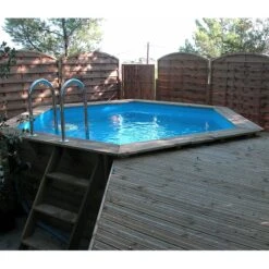Ubbink Piscine Bois Azura 4,10 X H1,20m -Intex Piscines Soldes piscine bois azura 410 x h120m 5