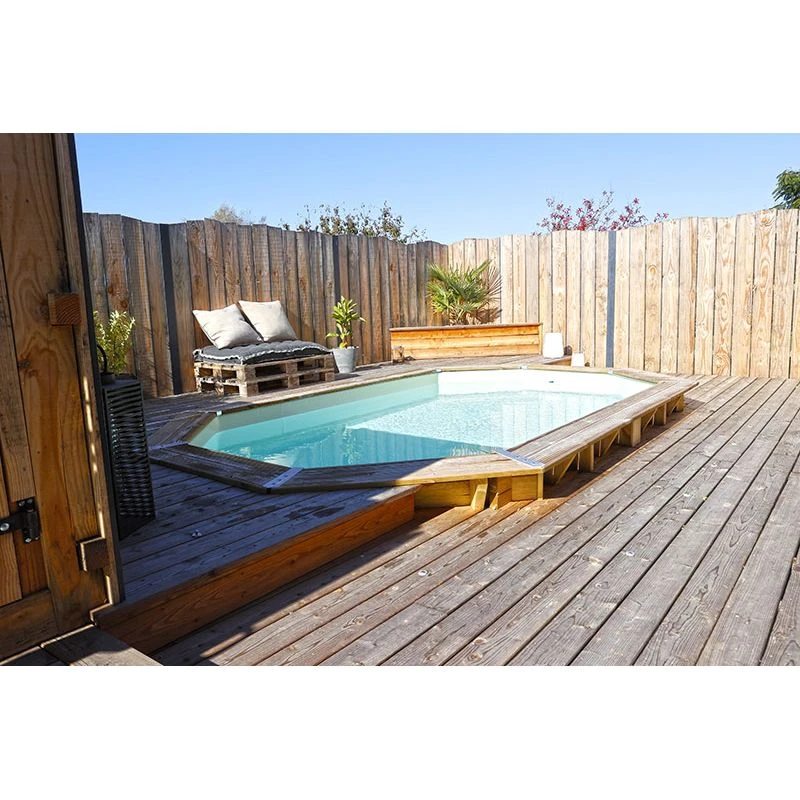 Ubbink Piscine Bois Azura 6,10 X 4,00 X H1,20m 6 Ubbink Piscine Bois Azura 6,10 X 4,00 X H1,20m – Image 4