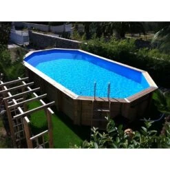 Ubbink Piscine Bois Azura 7,50 X 4,00 X H1,30m -Intex Piscines Soldes piscine bois azura 750 x 400 x h130m 2