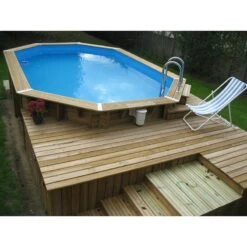 Ubbink Piscine Bois Azura 7,50 X 4,00 X H1,30m -Intex Piscines Soldes piscine bois azura 750 x 400 x h130m 4