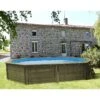 Piscine Bois Cannelle 5,51 X 3,51 X H1,19m -Intex Piscines Soldes piscine bois cannelle 551 x 351 x h119m