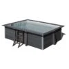 Piscine Bois Composite Avant Garde Gre 4,66 X 3,26 X H1,24m -Intex Piscines Soldes piscine bois composite avant garde gre 466 x 326 x h124m