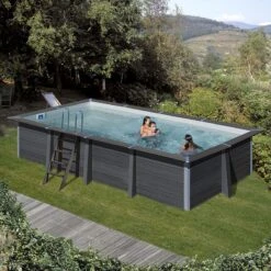 Nouveaux produits -Intex Piscines Soldes piscine bois composite avant garde gre 606 x 326 x h124m 1