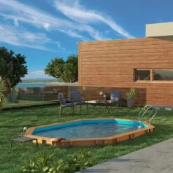 Piscine Bois Grenade II 4,36 X 3,36 X H1,17m -Intex Piscines Soldes piscine bois grenade ii 436 x 336 x h117m 2