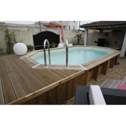 Ubbink Piscine Bois Lagon 4,85 X 3,35 X H1,20m 9 Ubbink Piscine Bois Lagon 4,85 X 3,35 X H1,20m -Intex Piscines Soldes piscine bois lagon 485 x 335 x h120m 3