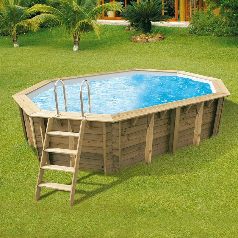 Ubbink Piscine Bois Lagon 4,85 X 3,35 X H1,20m 3 Ubbink Piscine Bois Lagon 4,85 X 3,35 X H1,20m