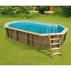 Nouveaux produits -Intex Piscines Soldes piscine bois lagon 670 x 400 x h130m 1