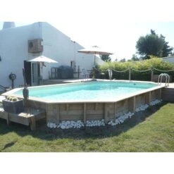 Ubbink Piscine Bois Lagon 8,20 X 4,00 X H1,30m -Intex Piscines Soldes piscine bois lagon 820 x 400 x h130m 5