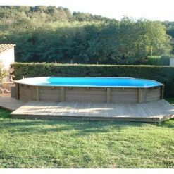 Ubbink Piscine Bois Lagon 8,20 X 4,70 X H1,30m -Intex Piscines Soldes piscine bois lagon 820 x 470 x h130m 6
