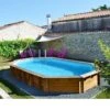 Piscine Bois Lavender 5,70 X 3,95 X H1,27m -Intex Piscines Soldes piscine bois lavender 570 x 395 x h127m
