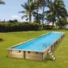Ubbink Piscine Bois Linea 15,50 X 3,50 X H1,55m -Intex Piscines Soldes piscine bois linea 1550 x 350 x h155m