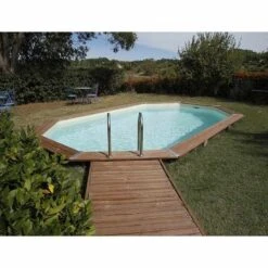 Ubbink Piscine Bois Ocea 5,50 X 3,55 X H1,20m -Intex Piscines Soldes piscine bois ocea 550 x 355 x h120m 2