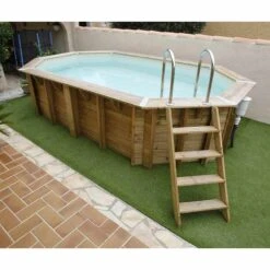 Ubbink Piscine Bois Ocea 5,50 X 3,55 X H1,20m -Intex Piscines Soldes piscine bois ocea 550 x 355 x h120m 3