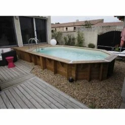 Ubbink Piscine Bois Ocea 5,50 X 3,55 X H1,20m -Intex Piscines Soldes piscine bois ocea 550 x 355 x h120m 4