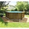 Piscine Bois Vanille Premium 4,12 X H1,19m -Intex Piscines Soldes piscine bois vanille premium 412 x h119m