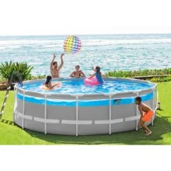 Piscine Tubulaire Intex Clear Window 4,88 X H1,22m -Intex Piscines Soldes piscine tubulaire intex clear window 488 x h122m 2