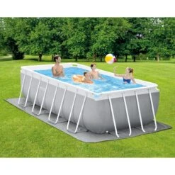 Piscine Tubulaire Intex Prism Frame 4,00 X 2,00 X H1,22m -Intex Piscines Soldes piscine tubulaire intex prism frame 400 x 200 x h122m 2