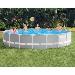 Piscine Tubulaire Intex Prism Frame 5,49 X H1,22m 5 Piscine Tubulaire Intex Prism Frame 5,49 X H1,22m -Intex Piscines Soldes piscine tubulaire intex prism frame 549 x h122m 1