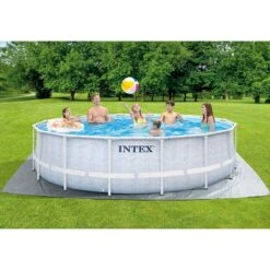 Piscine Tubulaire Intex Prism Frame Chevron 4.88 X 1.22m -Intex Piscines Soldes piscine tubulaire intex prism frame chevron 488 x 122m 4