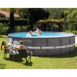 Piscine Tubulaire Intex Ultra Frame XTR 4,88 X H1,22m -Intex Piscines Soldes piscine tubulaire intex ultra frame xtr 488 x h122m 1