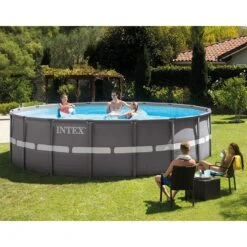 Piscine Tubulaire Intex Ultra Frame XTR 5,49 X H1,32m -Intex Piscines Soldes piscine tubulaire intex ultra frame xtr 549 x h132m 2