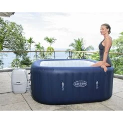 Spa Bestway Lay-Z Hawaii Air Jet 4-6 Places -Intex Piscines Soldes spa bestway lay z hawaii air jet 4 6 places 6