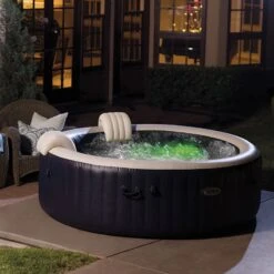 Spa Intex Pure Spa Blue Navy Bulles 4 Places Luxe -Intex Piscines Soldes spa intex pure spa blue navy bulles 4 places luxe 2